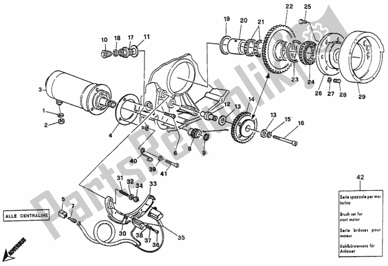 Alle onderdelen voor de Generator - Startmotor van de Ducati Supersport 600 SS 1994